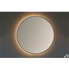 Vanità & Casa Vanità&casa - ARGO AL ROUND specchio rotondo con luce led : Colori specchi Vanità - Nero, Dimensioni specchio - ⌀ 600 mm