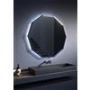 Vanità & Casa Vanità&casa - DECA specchio con luce integrata nella cornice e tecnologia GHOST FRAME : Colori specchi Vanità - Nero, Dimensioni specchio - ⌀ 800 mm