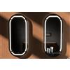 Vanità & Casa Vanità&casa - MIRAGE OVAL specchio a luce diretta con tecnologia GHOST e MLS : Accessori - Con mensola