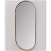 Vanità & Casa Vanità&casa - PERSEO OVAL specchio ovale con cornice in alluminio : Colori specchi Vanità - Bianco