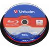 Verbatim BD-RE Single Layer 25 GB 2x White Blue Surface Hard Coat (10 Pack)