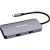 Verbatim USB-C Pro Multiport Hub CMH-05 (HDMI - RJ45 - 2 x USB-A - USB-C PD)