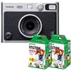 Fujifilm Instant Mini Camera - Nero instax mini Evo Cheki con 20 fogli 2 set