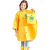 ChinyRoza Mantella Antipioggia Bambino Poncho Antipioggia Bambina Impermeabile Bambino Mantellina Pioggia Bambina Pieghevole con Borsa, Giallo S/75-90cm