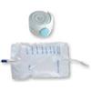 Sacca Raccogli Urina Da Gamba Per Incontinenza In Pvc 750 Ml Tubo Raccordo Diritto 30 Cm+Rubinetto Scarico+Valvola Antireflusso+2 Fasce A Bottoni 10 Pezzi