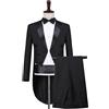 Uomo Formale Smoking Morning Abito Frac Giacca Pantaloni Code Redingotte Ballo