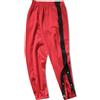Uomo Elastico Vita Pantaloni Tuta Gamba con Bottoni SPORTS Formazione Warm Up