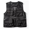 Uomo Cargo Gilet Utilità Gilet Rete Solido Giacca Canotta Tasche Fising Chic