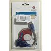 Atlantis Land P006-U1SP-9M-TBL USB to Serial Adapter cavo di interfaccia e adattatore USB 9-pin Serial Blu, Argento, Trasparente