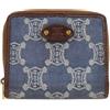 Celine Pre-Owned - Portafoglio compatto Macadam 1990-2000 - Donna - pelle/Denim - Taglia unica - Blu
