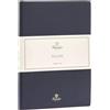 Pineider Taccuino Milano Grande a righe Blue 19x25 cm