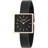 Liu Jo Orologio Donna Quadrante Analogico cassa e cinturino Inox colore Nero Oro - TLJ5559 Glamour Square