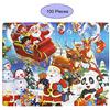 Oostifun Gobus Puzzle di legno Babbo Natale Renna di Natale Buon Natale Jigsaw Puzzle Educazione Puzzle Toy for Children Teens Adulti (100 pcs)