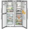 Ⓜ️🔵🔵🔵 Liebherr XRCsd 5255: Frigorifero Side by Side, Acciaio SmartSteel/ Silver, Premium GlassLine, 185.5x120.4 cm, 716 Litri, Nuova Classe D/C