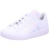 adidas Grand Court Base 2.0, Scarpe da ginnastica Donna, Ftwr White Ftwr White Clear Pink, 38 2/3 EU