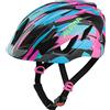 ALPINA Pico Flash, Casco da Bicicletta Unisex-Kids, Neon-Blue Pink Gloss, 50-55