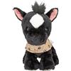 Depesche 13186 Miss Melody - Cavallo Giocattolo di Peluche Angelo Nero in Bianco e Nero, Alto Circa 20 cm con Coperta per la Sella