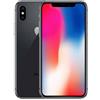 APPLE iPhone X 256GB nero grado A + cover silicone + pellicola vetro + carica ri