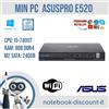 ASUS MINI PC ASUS PRO E520 Cpu i5-7400T 8gb RAM DDR4 SSD 240gb Wi-Fi Win10Pro
