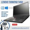 Lenovo ThinkPad T450 Core i5-5300u Ram 8gb SSD 240gb Win10 Notebook 14" Computer