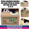 Grazioso Salvadanaio Automatico,Idea Regalo x Bambini,Panda ruba monete 12×9×10