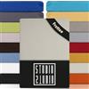 STUDIO Basic SPUGNA Lenzuolo con angoli una piazza e mezza 120 x 200 cm, cotone soffice e morbido, Oeko-TEX 100, Lenzuola sotto elasticizzati, materasso di altezza 15-25 cm, 120x200cm - Neve