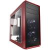 Fractal Design FD-CA-FOCUS-RD-W Ventole Silenziose USB3 Finestra Pannello Atx Pc Case, Bianco/ Rosso