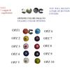 COPRIBOTTONI C6 ARGENTATI SMALTO E MURRINE COLORE A SCELTA COPRI BOTTONI GEMELLI