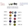 COPRIBOTTONI C5 ARGENTATI SMALTO E MURRINE COLORE A SCELTA COPRI BOTTONI GEMELLI
