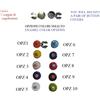 COPRIBOTTONI C8 ARGENTATI SMALTO E MURRINE COLORE A SCELTA COPRI BOTTONI GEMELLI