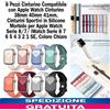 8 Pz Cinturino Compatibile con Apple Watch Cinturino 38mm 40mm 41mm. Silicone