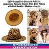 Cappelli Cappello da Donna in Pelliccia Leopardata Panama Classic (Medium- Large)