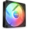 NZXT F120 RGB Core - RF-C12SF-B1 - Ventola RGB montata su hub 120mm - 8 LED indirizzabili singolarmente - Valori elevati di pressione statica e di flusso d'aria - Controllo PWM - Nero