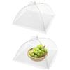 JJiaoLinin Copertura Alimentare Pieghevoli,2Pezzi Coprivivande a Rete Pieghevole Anti Insetti Coperture per alimenti Copri Alimenti Copertura Tende Ombrello Per Il Cibo, per Cibo,Frutta,Barbecue,per l'Esterno