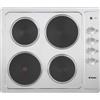 Candy CLE64KX Piano cottura elettrico cm 58 - Comandi laterali - Inox - Larghezza 58 cm - Numero fuochi 4 - Profondità 51 cm - Potenza 5500 W - Manopole - Assorbimento 5.50 kW