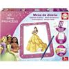 Educa - Tavolo di Design delle Principesse Disney | Crea, colora e Decora con la tavoletta da Disegno Luminosa, più di 25 Modelli Diversi per disegnare Quante Volte Vuoi, da 5 Anni (20006)