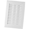 EUROPLAST 170x250mm Griglia di Ventilazione Regolabile con Zanzariera - Griglie D'Aerazione - Plastica ABS Bianco