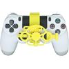 Generico Mini volante per PS4, stampa 3D Ruote da corsa Mini volante da gioco di ricambio accessori per PS4 (Oro metallizzato)