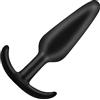 DUKESTON Mini Plug Anale Nero Silicon butt Plug Soft Butt Plug Anal Piccolo Anal Plug Silicone Buttplug Dilatatore Anale Piccolo