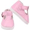 Aeromdale Scarpe da bambola morbide in PU 5 cm per bambole da 36,8 cm 32-34 cm accessori regalo per ragazze - rosa - 1 paio