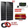 JARRET Kit Fotovoltaico 3KW Inverter 4000W 6000W Pannello Solare 200W regolatore 30 amp