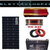 KIT Fotovoltaico 3kw pannello 320w Batteria 150 AH Inverter 3000W Regolatore 80A