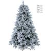 BIZZOTTO Albero di Natale Innevato Bianco Naturale Folto con Pigne Apertura Facile Arves