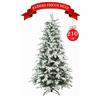 Eurobrico ALBERO DI NATALE "FIOCCO NEVE" 210 CM CON 1589 RAMI E APERTURA AD OMBRELLO