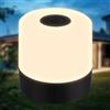 B.K.Licht - Mini lampada da tavolo a LED senza fili IP44 con touch, dimmerabile a passi, batteria ricaricabile, USB-C, luce da comodino, decorativa,luce esterna, camera dei bambini, 7x7 cm, nero