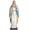 BC BUILDCLASSIC Statuetta cattolica del cuore immacolato di Maria, Beata Vergine Maria, figura materna per altare, regalo religioso per la casa, scultura rinascimentale dipinta a mano, 25,4 cm