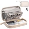 OrgaWise Borsa Elettronico Multifunzionale Borsa Cavo di Viaggio Portatile Impermeabile Stoccaggio Sacchetto per Disco Rigido, Caricatore, Cavi, Oggetti, Schede di Memoria, USB(RH2219-Beige)