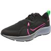 Nike Air ZM Pegasus 37 Shield, Scarpe da Corsa Uomo, Black Pink Blast Iron Grey OBS, 44.5 EU