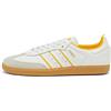 Adidas Uomo Originali Samba OG Scarpe IN Bianco e Giallo da Ginnastica Pelle