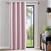 PONY DANCE Tenda Oscurante Cameretta Bambini Rosa Chiaro Tenda Termica Isolante con Anelli Curtains per Salotto Eleganti 1 Pezzo L 140 x A 240 cm